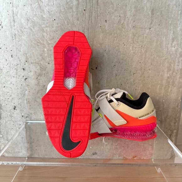 Nike Romaleos 4 SE White Black Bright Crimson SZ 7.5 - Picture 6 of 10